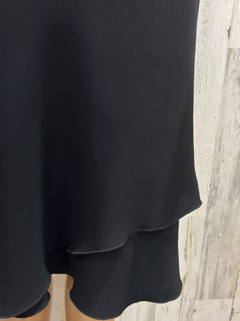 SL Fashions Black V-Neck Flutter Sleeve Midi Dress - Picture 3 of 8